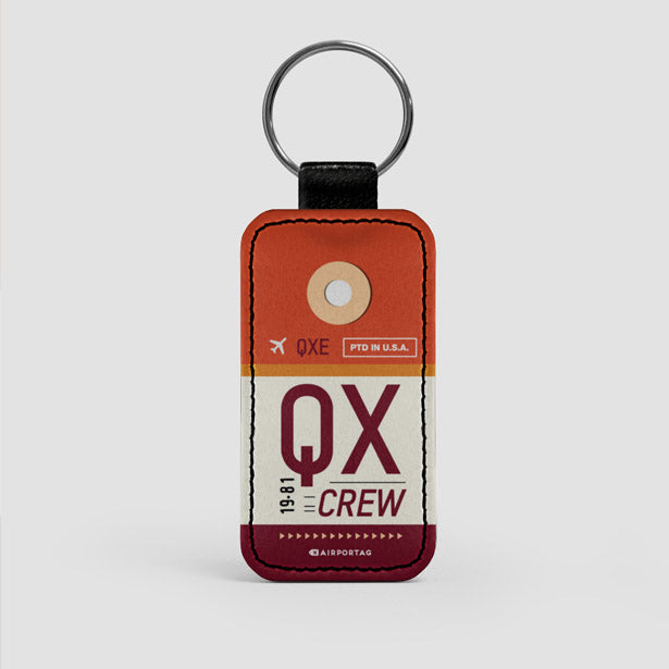 QX - Leather Keychain - Airportag