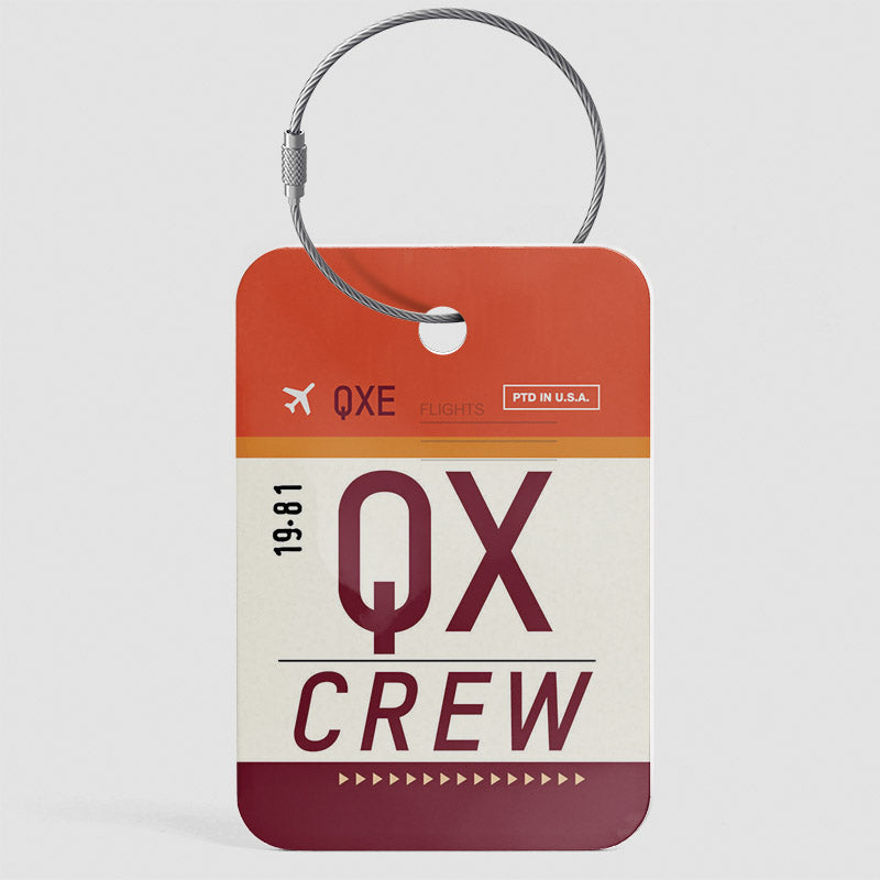 QX - Étiquette de bagage