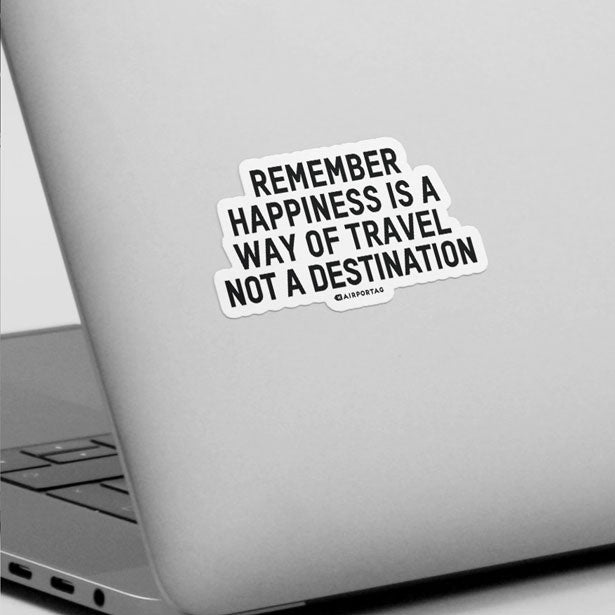 Remember Happiness - Sticker - Airportag