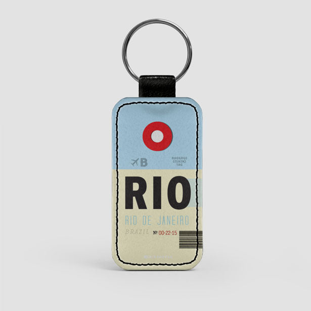 RIO - Leather Keychain - Airportag