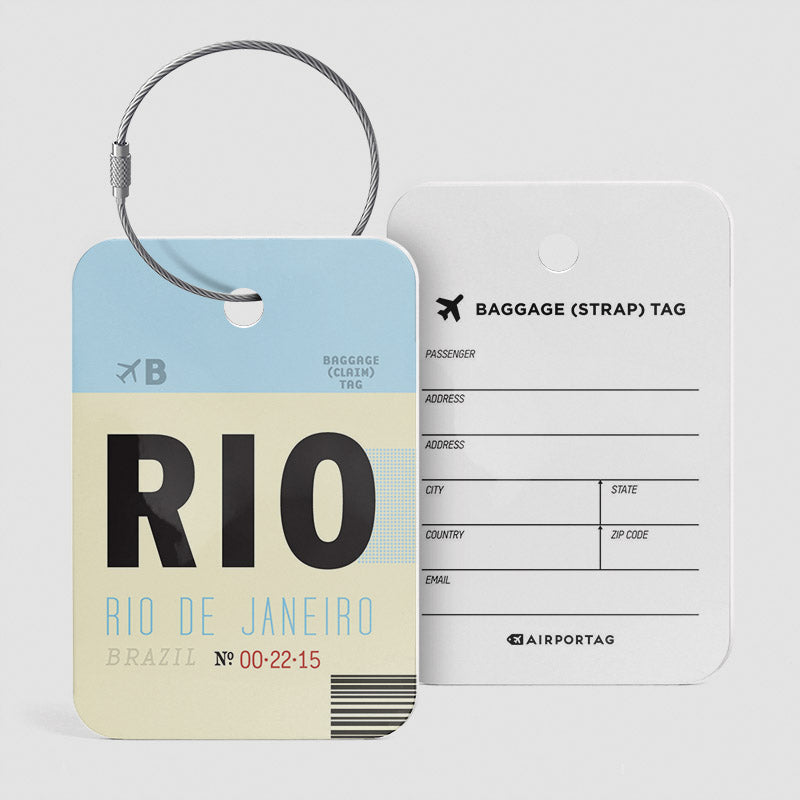 RIO - Étiquette de bagage