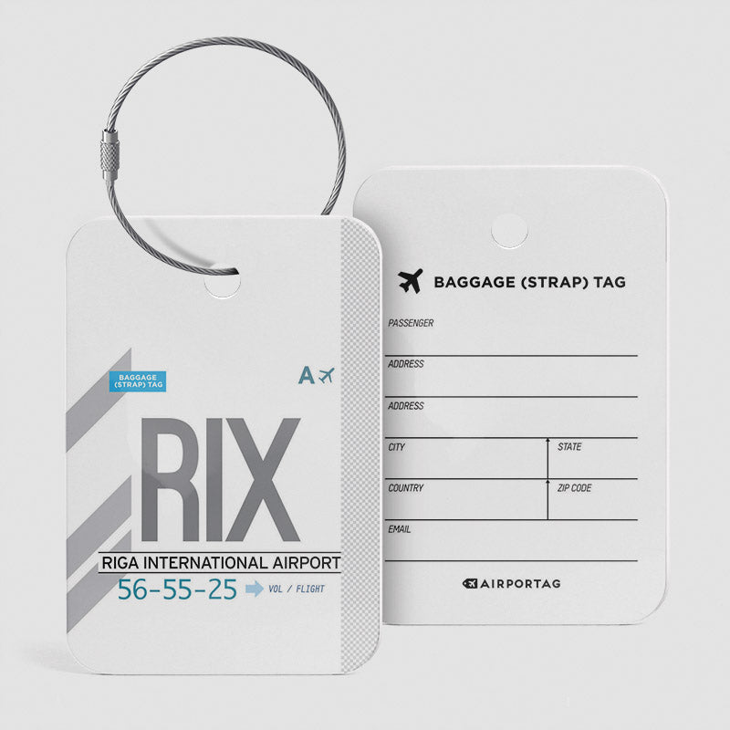 RIX - Étiquette de bagage