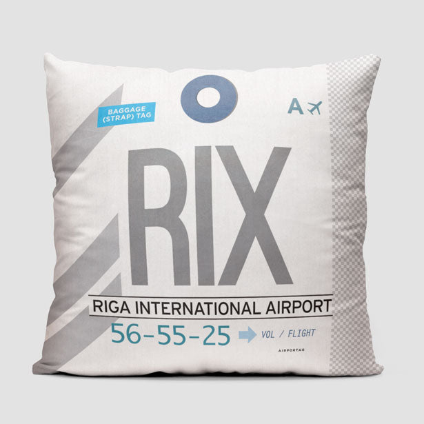 RIX - Throw Pillow - Airportag