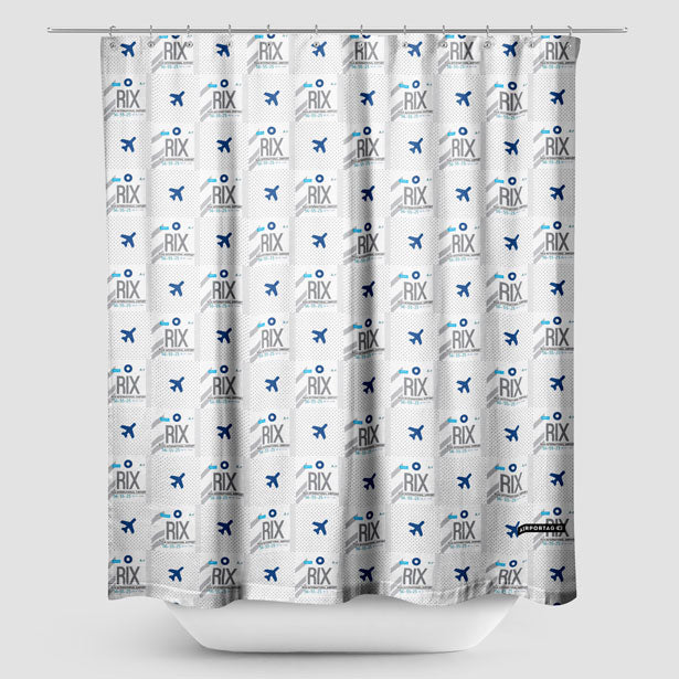 RIX - Shower Curtain - Airportag