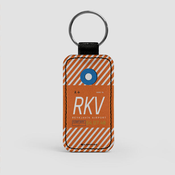 RKV - Leather Keychain - Airportag