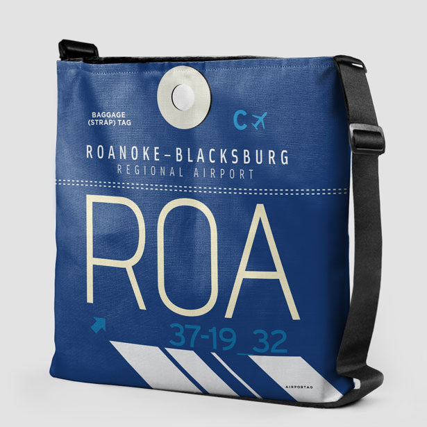 Tote Bag - ROA - Roanoke–Blacksburg Regional Airport - Virginia, US - IATA  code ROA