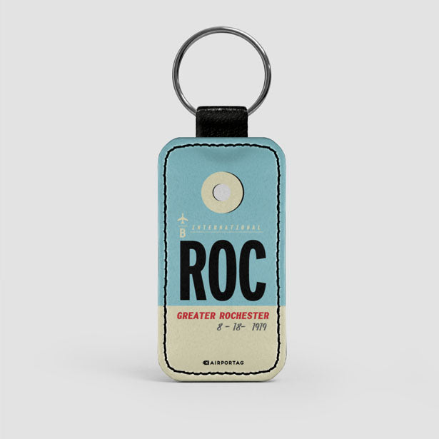ROC - Leather Keychain - Airportag