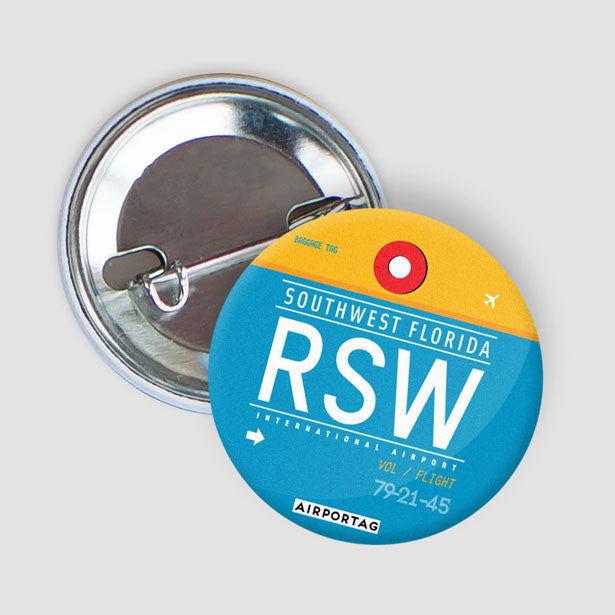 RSW - Button - Airportag