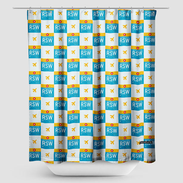 RSW - Shower Curtain - Airportag