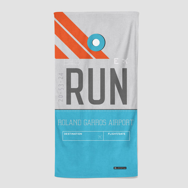 RUN - Beach Towel - Airportag