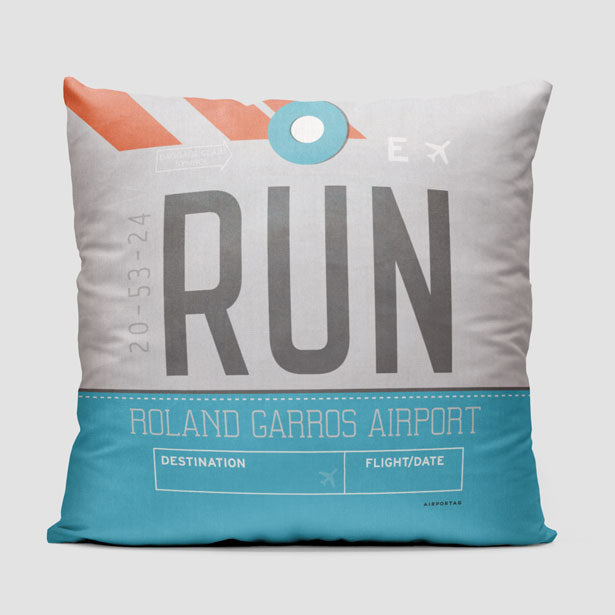RUN - Throw Pillow - Airportag