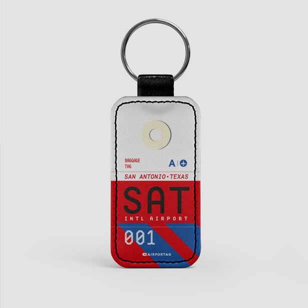 SAT - Leather Keychain - Airportag