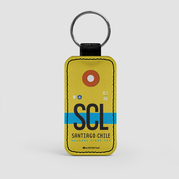 SCL - Leather Keychain - Airportag