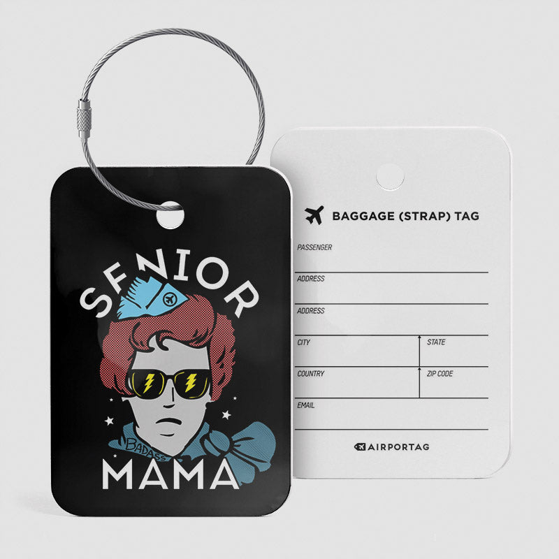 Maman senior - Étiquette de bagage