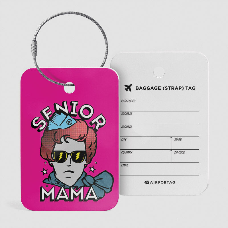 Maman senior - Étiquette de bagage