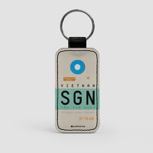 SGN - Leather Keychain - Airportag