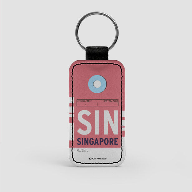 SIN - Leather Keychain - Airportag