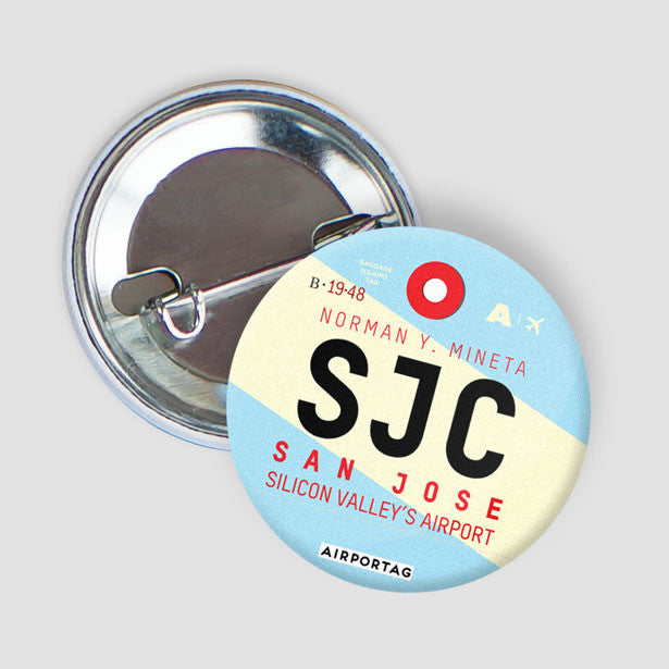 SJC - Button - Airportag