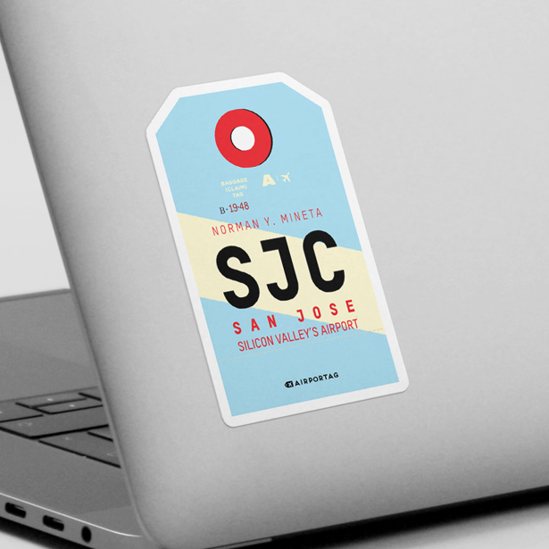 SJC - Sticker - Airportag