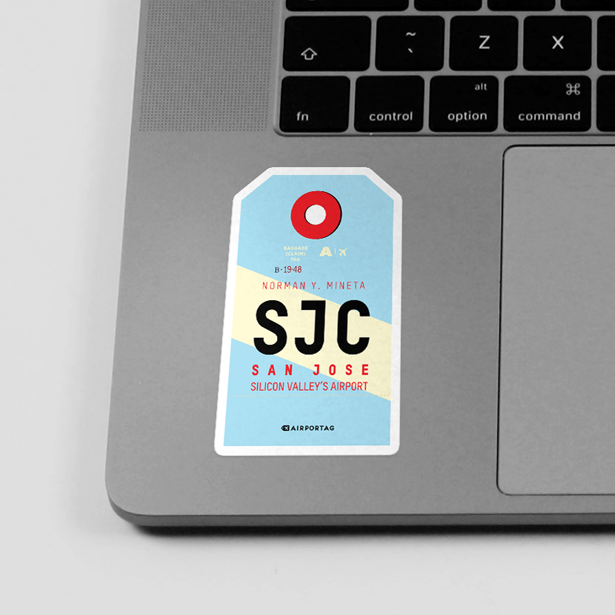 SJC - Sticker - Airportag
