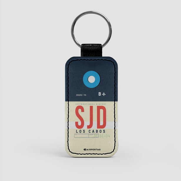 SJD - Leather Keychain - Airportag