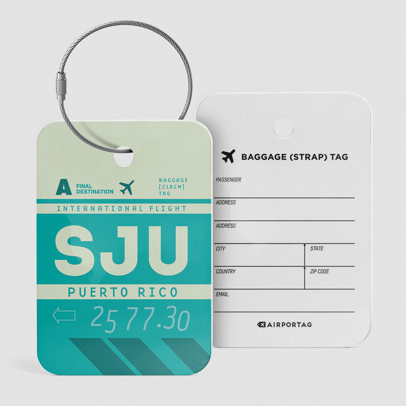SJU - Étiquette de bagage