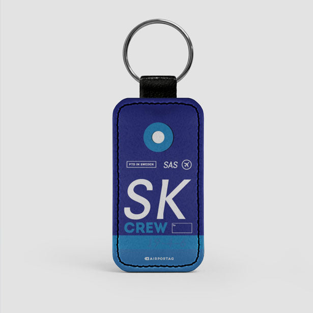 SK - Leather Keychain - Airportag