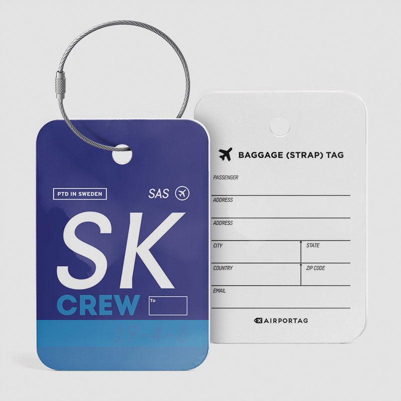 SK - Étiquette de bagage