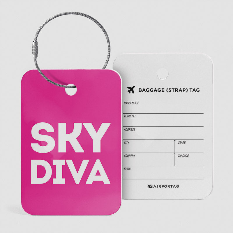 Sky Diva - Luggage Tag