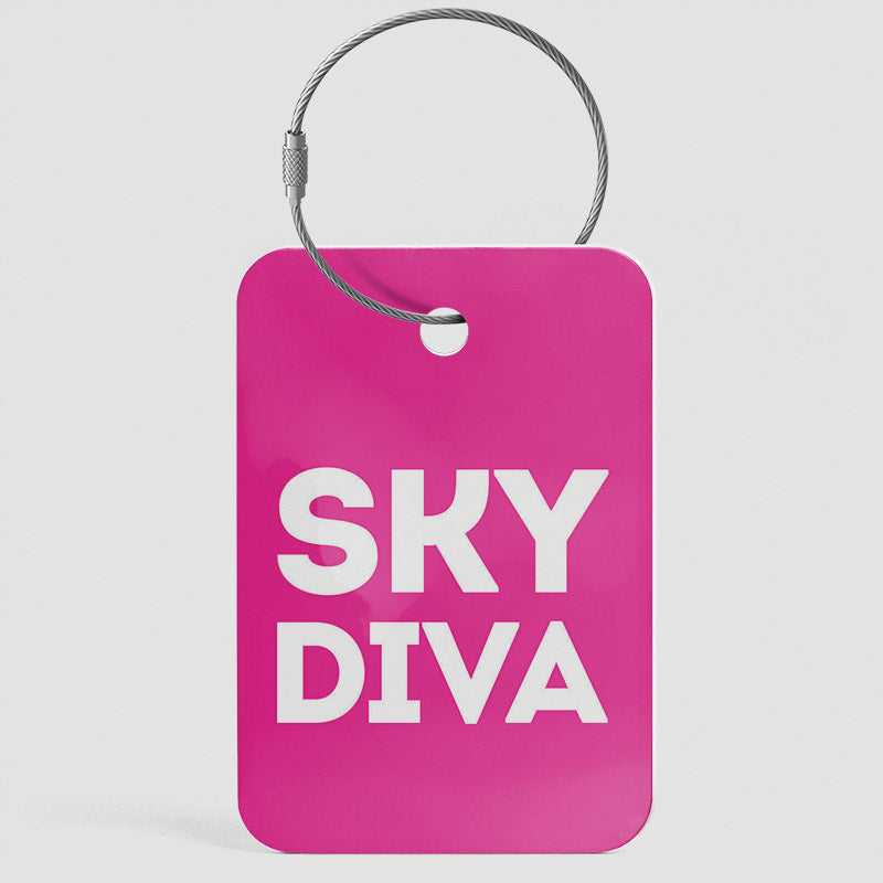 Sky Diva - Étiquette de bagage