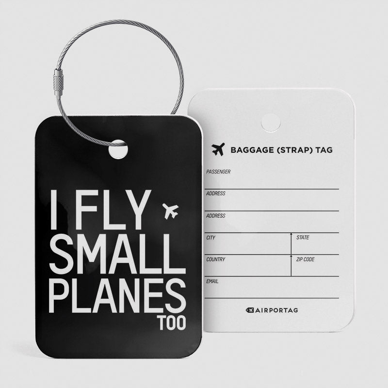Je vole de petits avions - Étiquette de bagage