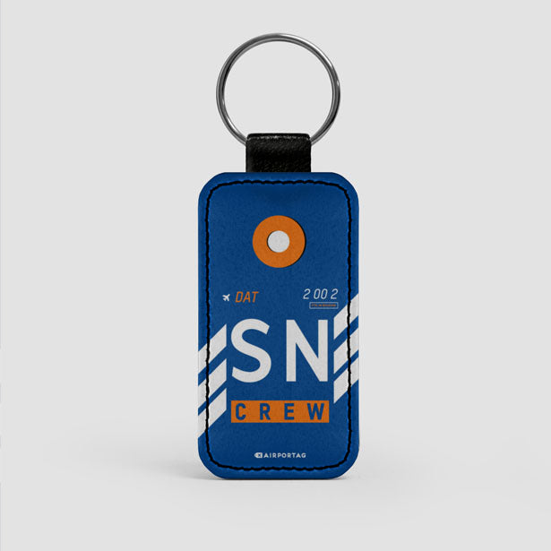 SN - Leather Keychain - Airportag