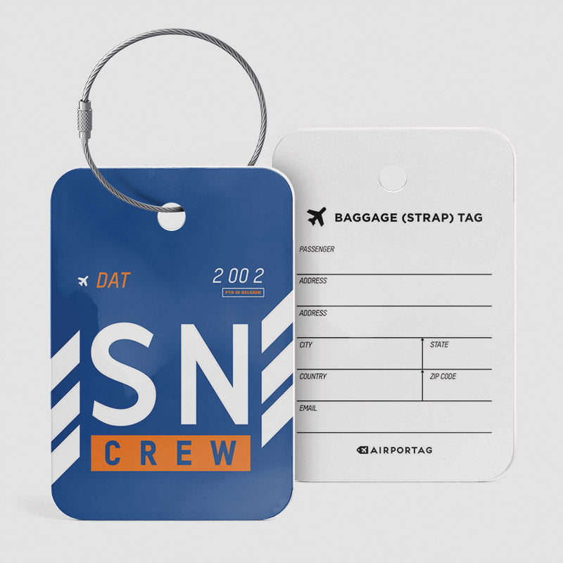 SN - Étiquette de bagage