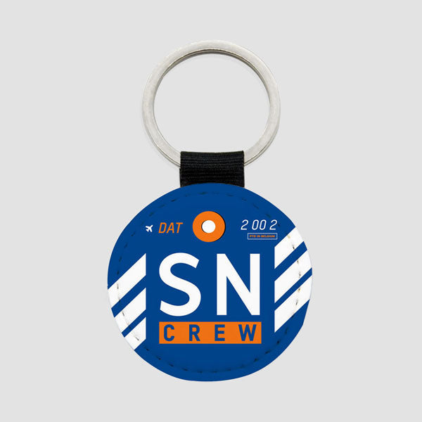 SN - Round Keychain