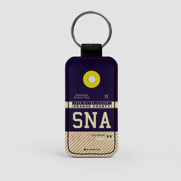 SNA - Leather Keychain - Airportag