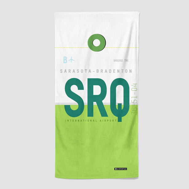 SRQ - Beach Towel - Airportag