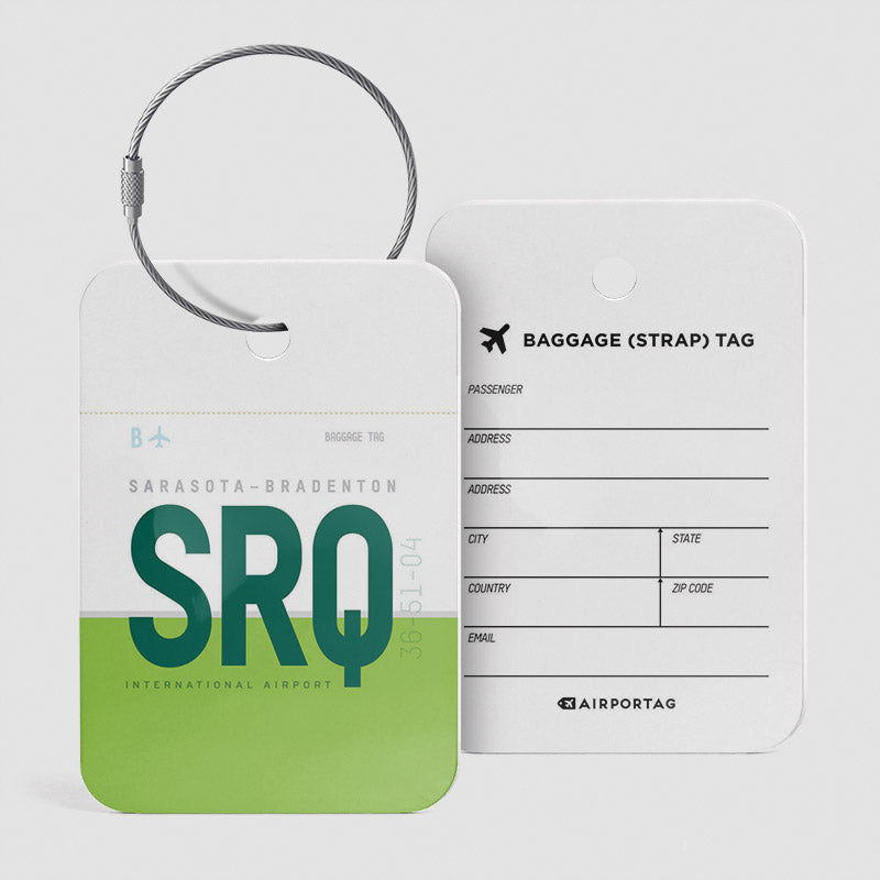 SRQ - Étiquette de bagage