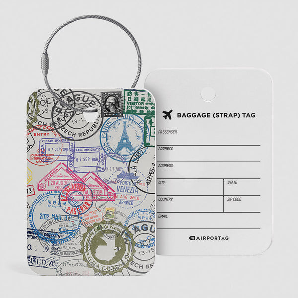 Stamps baggage tag