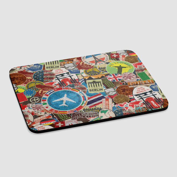Travel Stickers - Mousepad - Airportag