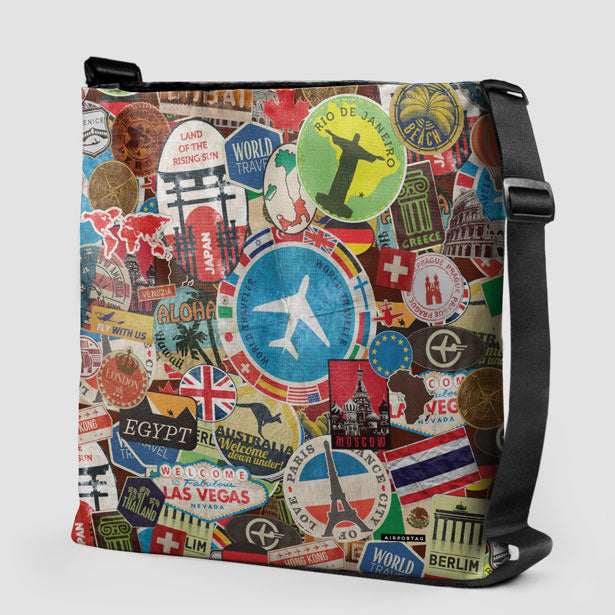 Travel Stickers - Tote Bag - Airportag