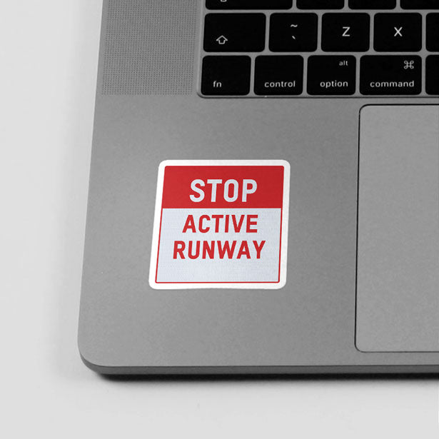 Stop Active Runway - Sticker - Airportag
