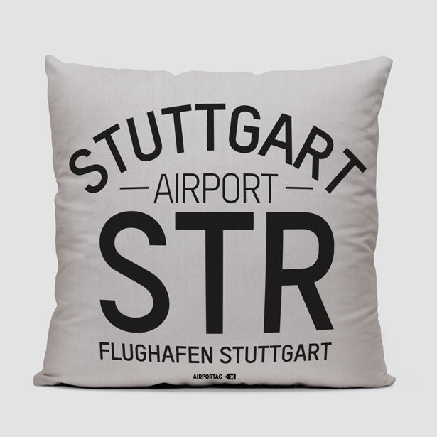 STR Letters - Throw Pillow - Airportag