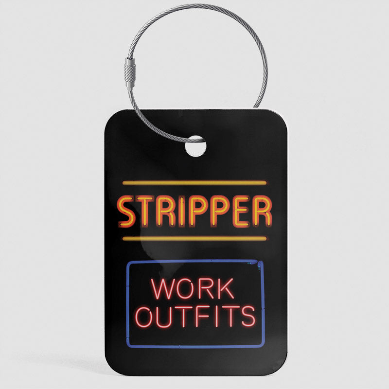 Strip-teaseuse, tenues de travail - Étiquette de bagage