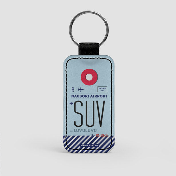 SUV - Leather Keychain - Airportag