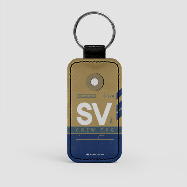 SV - Leather Keychain - Airportag