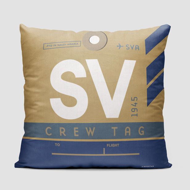 SV - Throw Pillow - Airportag