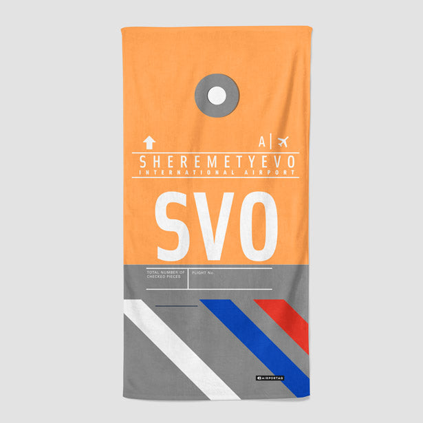 SVO - Beach Towel - Airportag
