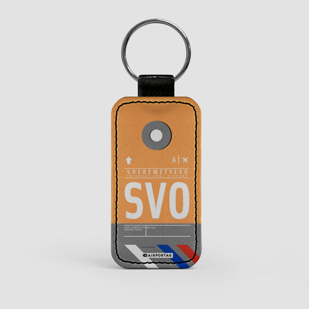 SVO - Leather Keychain - Airportag