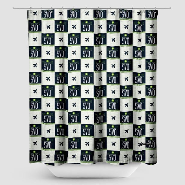 SVQ - Shower Curtain - Airportag