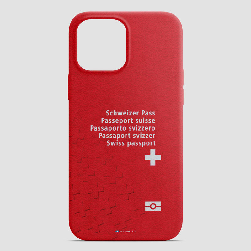 スイス - パスポート電話ケース